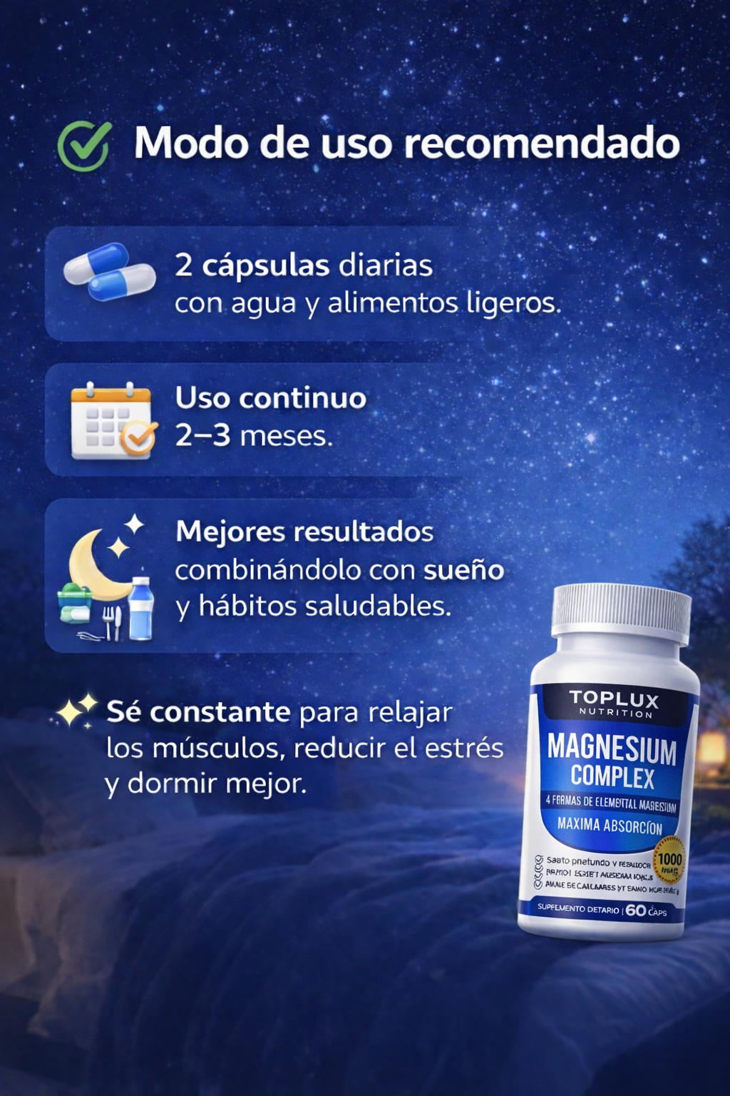 MAGNESIO COMPLEX 8 ELEMENTAL 1000 mg