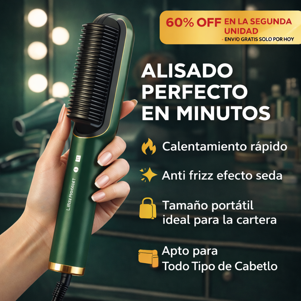 LissPocket Pro™ - Cepillo Alisador