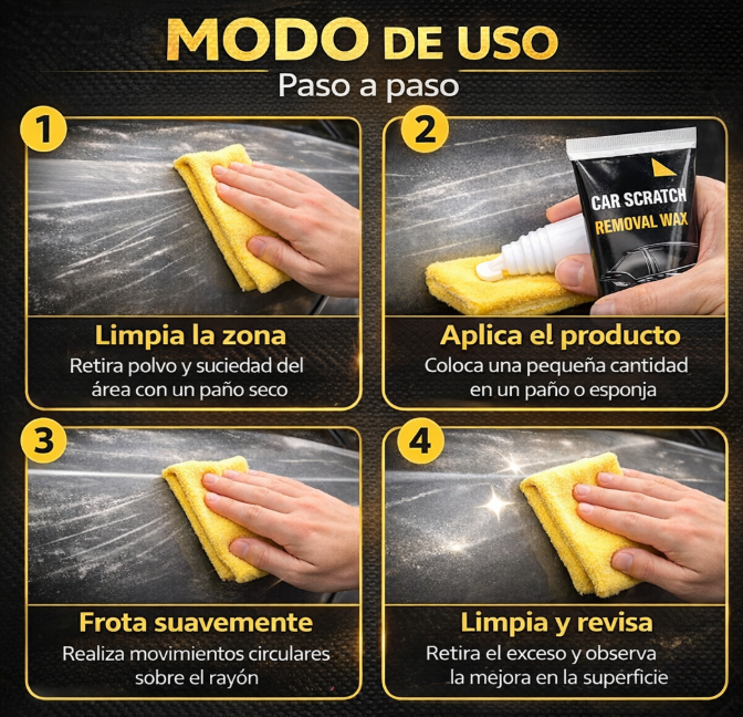 🔥SOLO POR HOY! 50% OFF CAR SCRATCH: CERA QUITA RAYONES