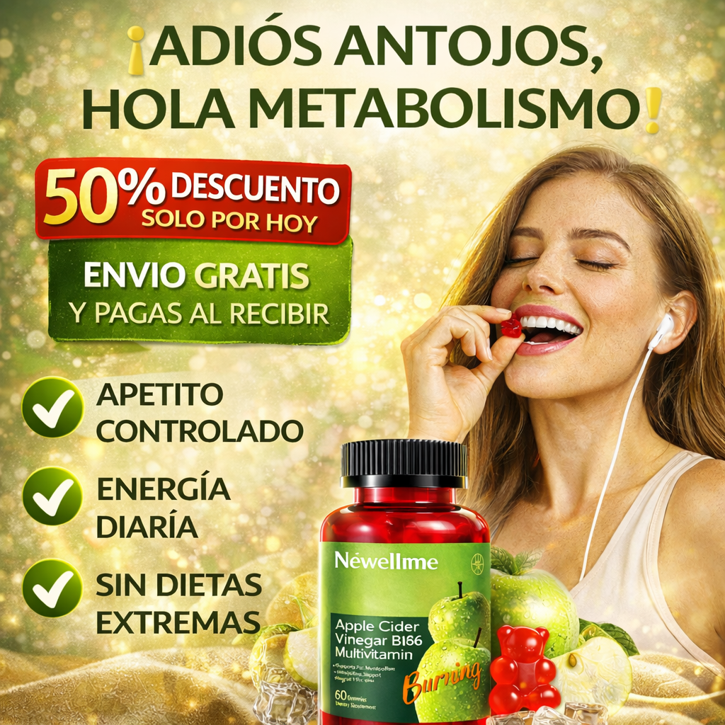 Gomitas vinagre de manzana - Activa tu metabolismo de forma deliciosa (60 gomitas)