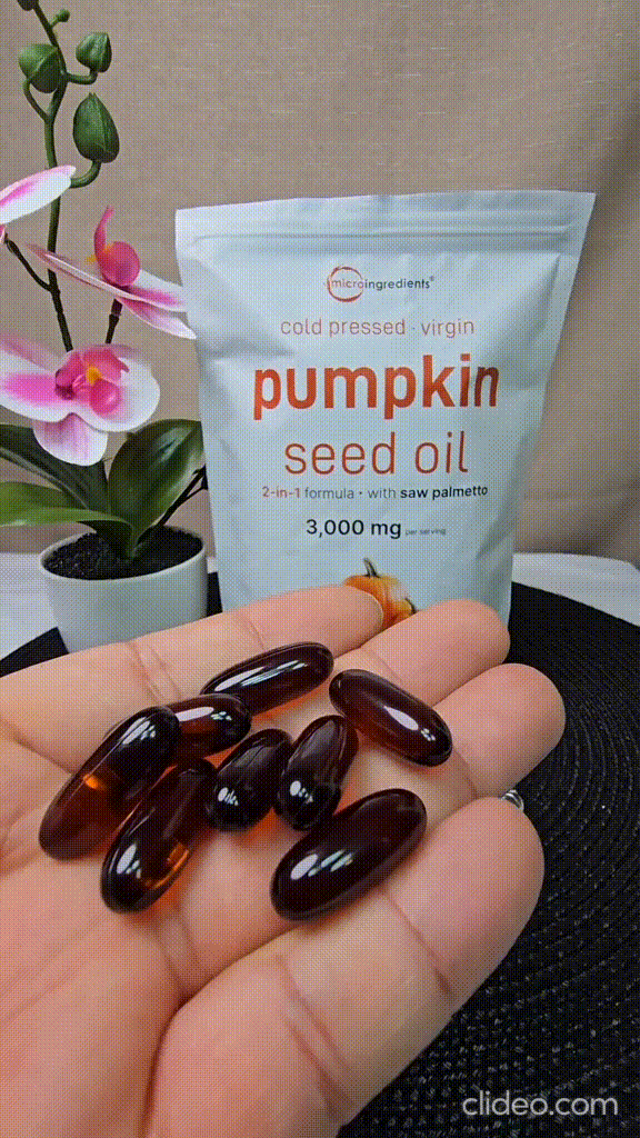 ACEITE DE SEMILLA DE CALABAZA - Detén la caída de cabello ahora!